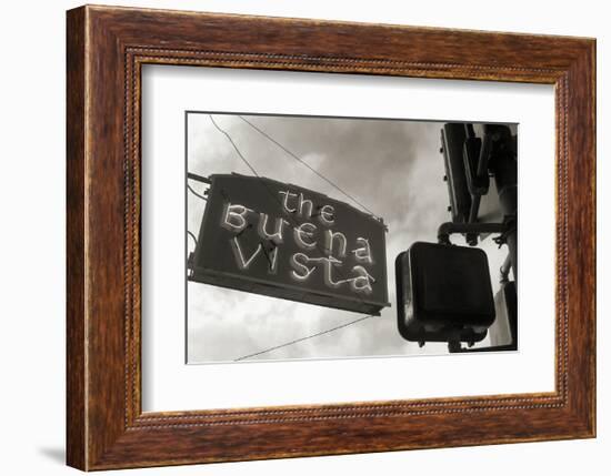 Buena Vista Sign #2-Christian Peacock-Framed Art Print