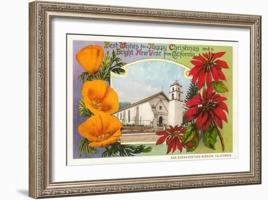 Buenaventura Mission, California-null-Framed Art Print