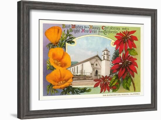 Buenaventura Mission, California-null-Framed Art Print