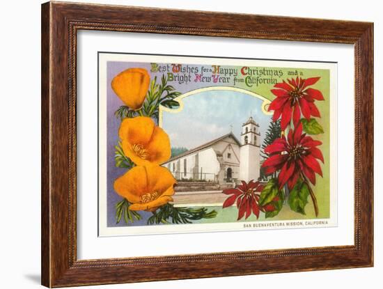 Buenaventura Mission, California-null-Framed Art Print