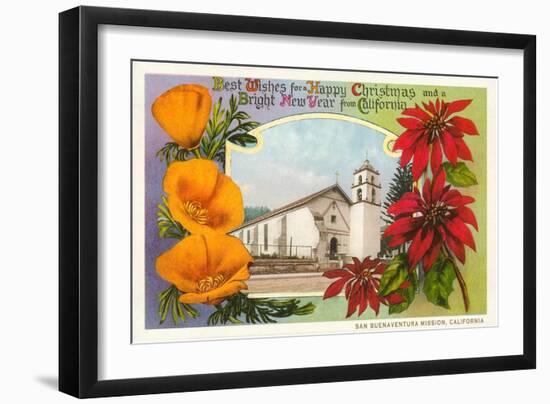 Buenaventura Mission, California-null-Framed Art Print