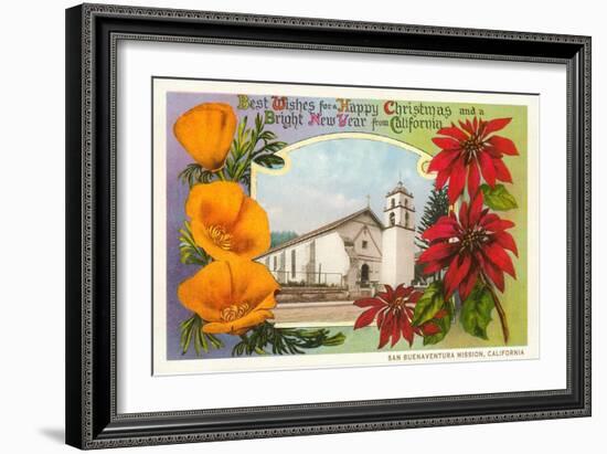 Buenaventura Mission, California-null-Framed Art Print