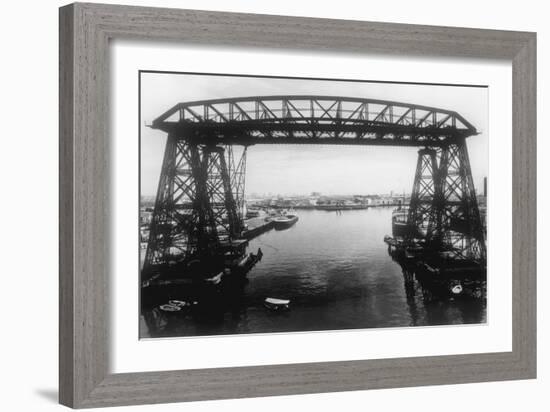 Buenos Aires Harbour-Mario de Biasi-Framed Giclee Print