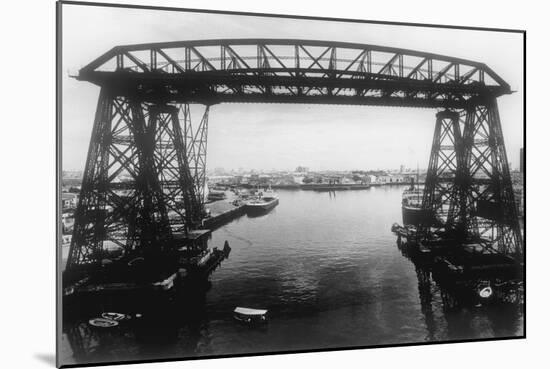 Buenos Aires Harbour-Mario de Biasi-Mounted Giclee Print