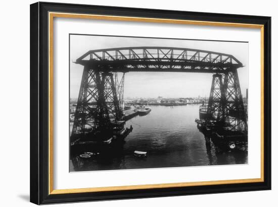 Buenos Aires Harbour-Mario de Biasi-Framed Giclee Print