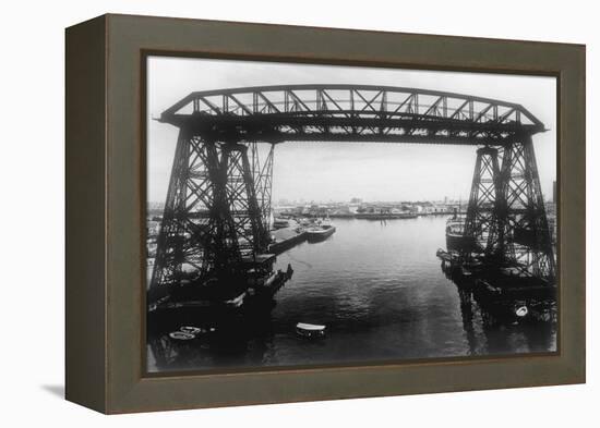 Buenos Aires Harbour-Mario de Biasi-Framed Premier Image Canvas