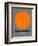 Buenos Aires Orange Subway Map-NaxArt-Framed Premium Giclee Print