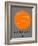 Buenos Aires Orange Subway Map-NaxArt-Framed Art Print