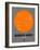 Buenos Aires Orange Subway Map-NaxArt-Framed Art Print