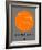 Buenos Aires Orange Subway Map-NaxArt-Framed Art Print