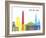 Buenos Aires Skyline Pop-paulrommer-Framed Art Print