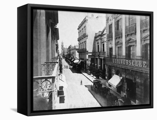 Buenos Aires Streetscene-null-Framed Premier Image Canvas