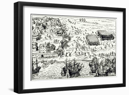 Buenos Aires: the First Settlement, Which Was Besieged by the Querandies in 1535-W. H. Koebel-Framed Giclee Print