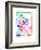 Buenos Aires Watercolor Street Map-NaxArt-Framed Art Print