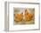 Buff Orpington Cock and Hen-null-Framed Art Print