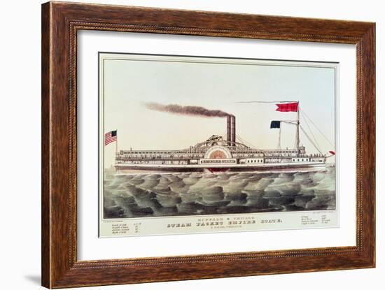 Buffalo and Chicago Steam Packet, Empire State-Currier & Ives-Framed Giclee Print