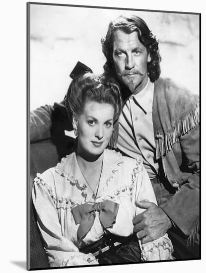 BUFFALO BILL, 1944 directed by WILLIAM WELLMAN Maureen O'Hara and Joel McCrea (b/w photo)-null-Mounted Photo