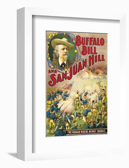 Buffalo Bill And San Juan Hill - 1902-null-Framed Giclee Print