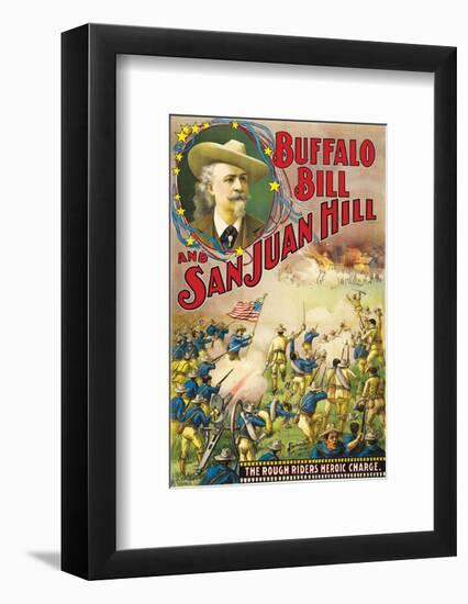 Buffalo Bill And San Juan Hill - 1902-null-Framed Giclee Print