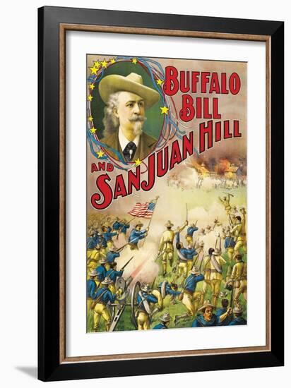 Buffalo Bill and San Juan Hill-null-Framed Art Print