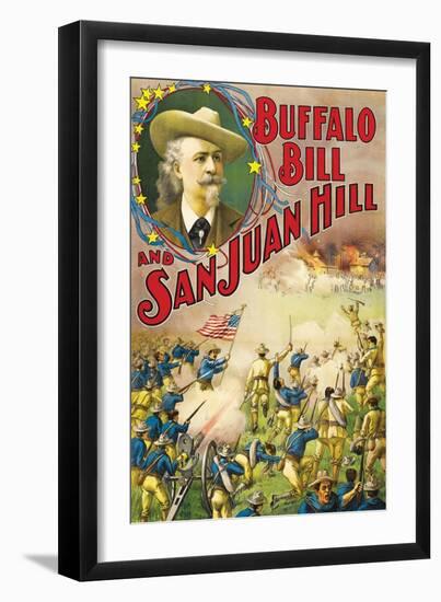 Buffalo Bill and San Juan Hill-null-Framed Art Print