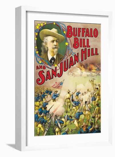 Buffalo Bill and San Juan Hill-null-Framed Art Print