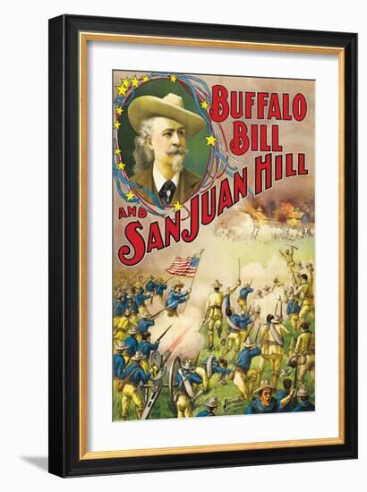 Buffalo Bill and San Juan Hill-null-Framed Art Print