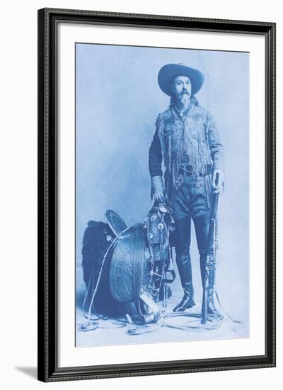 Buffalo Bill Cody - Cyanotype-The Chelsea Collection-Framed Giclee Print
