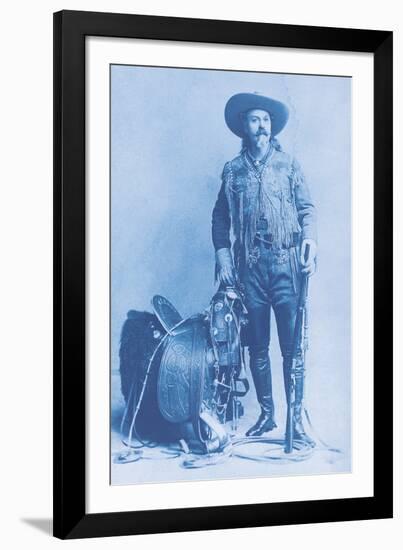 Buffalo Bill Cody - Cyanotype-The Chelsea Collection-Framed Giclee Print