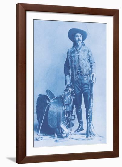 Buffalo Bill Cody - Cyanotype-The Chelsea Collection-Framed Giclee Print