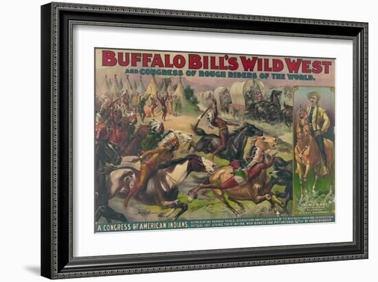 Buffalo Bill's Wild West, American Indians-Science Source-Framed Giclee Print