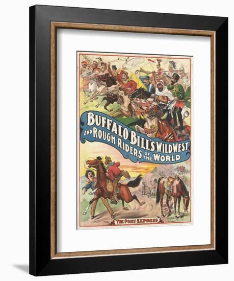 Buffalo Bill's wild west and rough riders-null-Framed Giclee Print