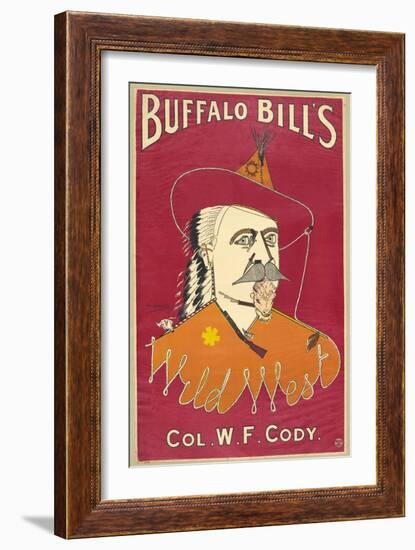 Buffalo Bill's Wild West, Col. W.F. Cody, Published 1890 (Colour Ithograph)-Alick P.f. Ritchie-Framed Giclee Print