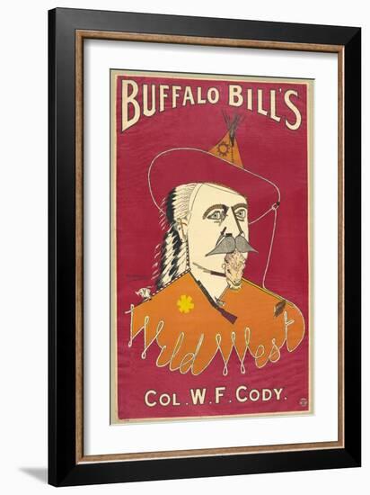 Buffalo Bill's Wild West, Col. W.F. Cody, Published 1890 (Colour Ithograph)-Alick P.f. Ritchie-Framed Giclee Print