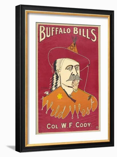 Buffalo Bill's Wild West, Col. W.F. Cody, Published 1890 (Colour Ithograph)-Alick P.f. Ritchie-Framed Giclee Print