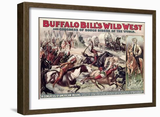 Buffalo Bill's Wild West (Poster)-null-Framed Giclee Print