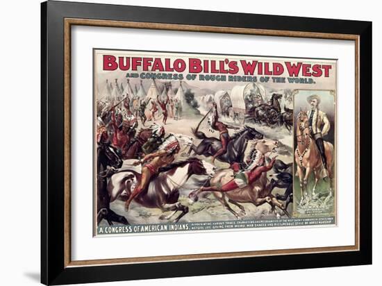 Buffalo Bill's Wild West (Poster)-null-Framed Giclee Print