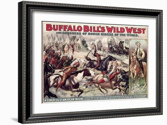 Buffalo Bill's Wild West (Poster)-null-Framed Giclee Print