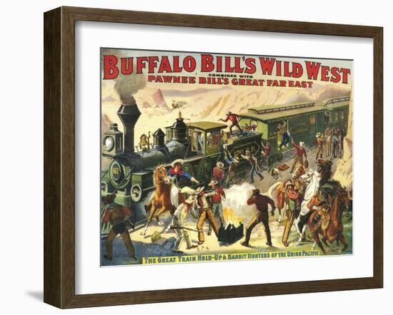 Buffalo Bill's Wild West Show, 1907, USA-null-Framed Giclee Print