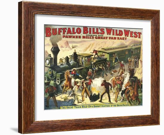 Buffalo Bill's Wild West Show, 1907, USA-null-Framed Giclee Print