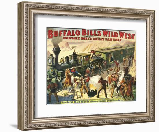 Buffalo Bill's Wild West Show, 1907, USA-null-Framed Giclee Print