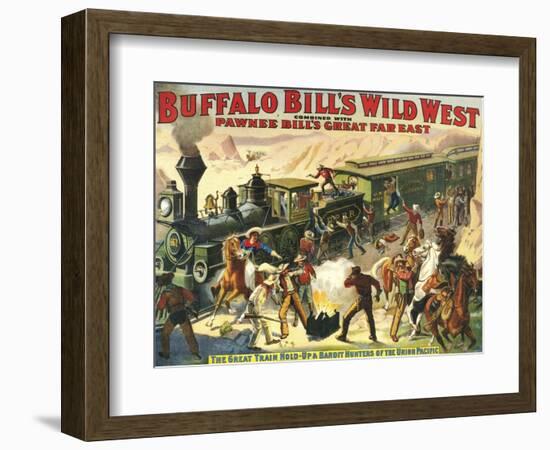 Buffalo Bill's Wild West Show, 1907, USA--Framed Giclee Print