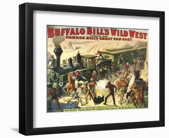 Buffalo Bill's Wild West Show, 1907, USA-null-Framed Giclee Print