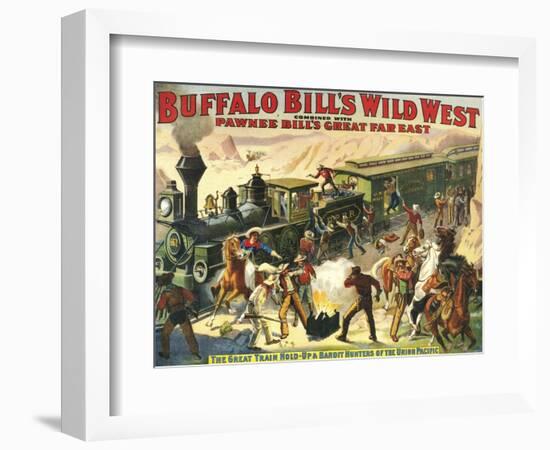 Buffalo Bill's Wild West Show, 1907, USA--Framed Giclee Print