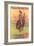 Buffalo Bill's Wild West Show Poster, Bucking Steer-null-Framed Art Print