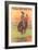 Buffalo Bill's Wild West Show Poster, Bucking Steer-null-Framed Art Print