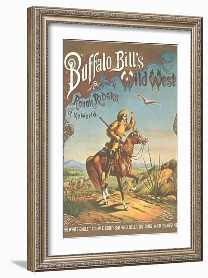 Buffalo Bill's Wild West Show Poster, Scout on Horse-null-Framed Art Print