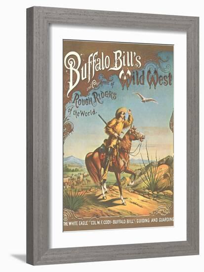 Buffalo Bill's Wild West Show Poster, Scout on Horse-null-Framed Art Print