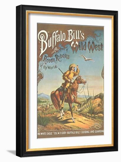 Buffalo Bill's Wild West Show Poster, Scout on Horse-null-Framed Art Print