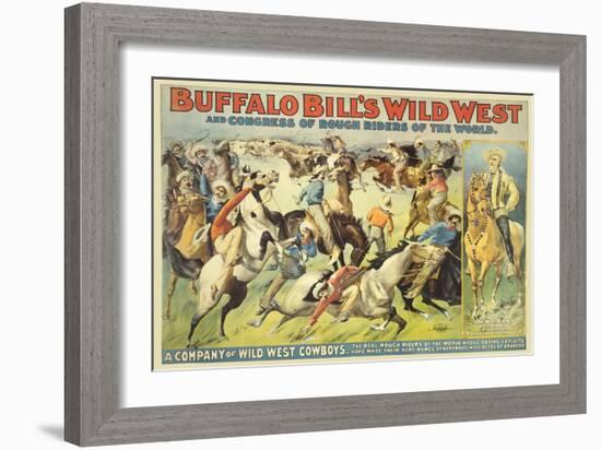 Buffalo Bill's Wild West Show-null-Framed Art Print